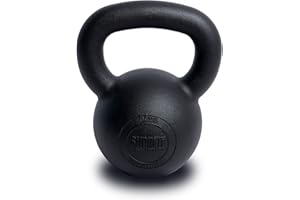 ‎SF SUPRFIT SUPRFIT Econ Kettlebells - Pulverbeschichtete Kugelhantel aus Gusseisen für Kraft- & Crosstraining - Ideal zum Reißen, Stoßen & Drücken, Perfekt als Kettlebell Set, Gewicht: 4-48kg, Schwarz lackiert