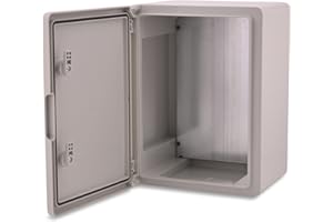 BOXEXPERT Obudowa z tworzywa sztucznego Szafa sterownicza floty IP65 szara/przezroczysta (ABS, 400x300x220mm szary)