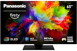 Panasonic TV-65Z80AEZ, Série Z80 65 Pouces 4K Ultra HD OLED Smart TV, 2024, Fire TV, Dolby Vision & Atmos, Mode Jeu Extreme, Controle Vocal Alexa, Airplay, Noir