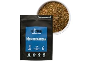 THE PINCH Mediterranean XL Sazonador basado en la tradicional cocina griega, 100% Natural y Sin Sal. Inspírate en la Dieta Mediterránea y sazona recetas plant-based. Paquete 400g.
