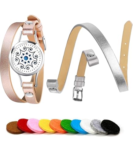 PHOGARY Aromatherapie etherische olie diffuser armband set voor vrouwen