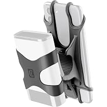 Newrban Universele Telefoon- En Powerbankhouder Voor Stuur – Siliconen, Voor Sturen 12-32 Mm, Geschikt Voor Powerbanks 13-17 Cm En Telefoons Tot 6,7 Inch, Zwart