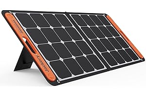 Pannello solare portatile Jackery SolarSaga da 100 W per Centrale Elettrica Explorer 240/500/1000, Caricatore solare con celle monocristalline, pieghevole, con uscite USB per telefoni