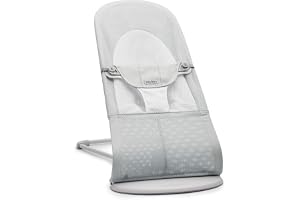 BabyBjörn Babysitter Balance Soft, Ljusgrå ram, Mesh, Silver