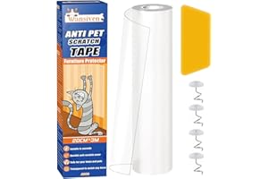 Wansiven Kratzfolie Katzen Selbstklebend, Kratzschutz Wand, Kratzschutzfolie, Transparent AntiKratz Tape für Möbel Couch Sofa Wand Tür Schutz (20cm x 3m)