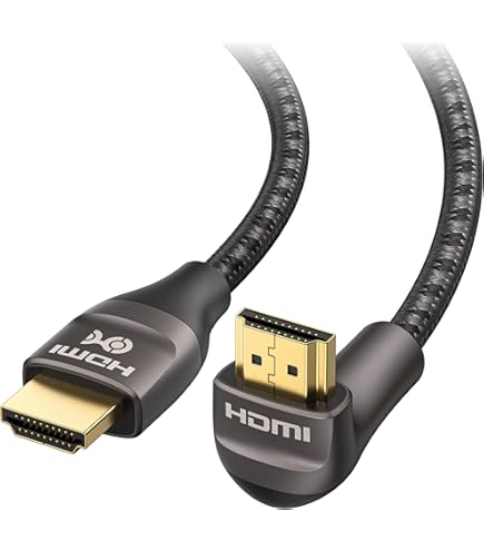 Mini HDMI Male To HDMI 2.1 Female Adapter - Angled 8K 60Hz Converter For Tight Spaces & UHD Setups