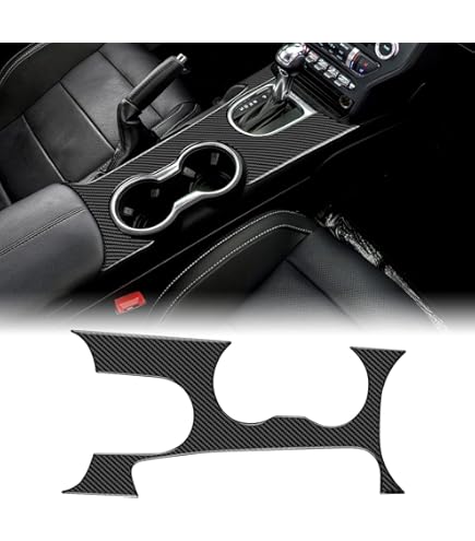 Garniture De Couverture De Décoration De Ventilation De Sortie De Climatiseur De Tableau De Bord Central De Voiture En Fiber De Carbone Pour Ford Mustang GT 2015 – 2021