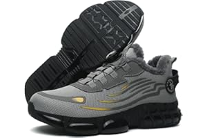 QINGRUIPAI Sicherheitsschuhe Herren Sportliche Arbeitsschuhe Leicht Trends Drehknopf Anti-Smash und Anti-Punktur Arbeit Versicherung Schuhe Unisex