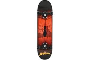 ‎DISNEY Spiderman Kinder-Skateboard für Anfänger, offiziell lizenzierte Grafiken, langlebige, 7-lagige, Glatte PVC-Räder, bietet verbesserte Stabilität, Balance und Koordinationsentwicklung, ab 5 Jahren