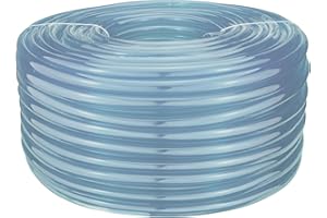 AP SUPPLIES 10Meter x 12mm*15mm Clear PVC Pipe Tubing - Designed primarily for Transporting Non-pressurized palatable Liquids, air, Plant Protection fluids, and Light Chemicals.