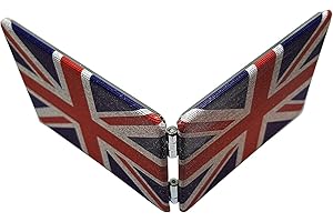 SEGMINISMART Union Jack Rectangular Pocket Mirror – Compact/Folding/London Souvenir/Portable/Distressed/British Flag/Union Flag/Cute/Vintage Retro Look/Perfect for Make Up/Travel/Hen Party