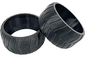 3DHERB Lot de 2 protections de roue compatibles avec Worx Landroid L1500, L2000, WR155E, WR153E... Profil de roue avant - Profil robuste - Amélioration de la traction - Fabriqué en Allemagne