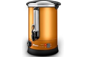 TRESKO® Glühweinkocher 6,8L / 1500W Einkochautomat aus Edelstahl Glühweinkessel Glühweinautomat Heißgetränkeautomat Heißwasserspender