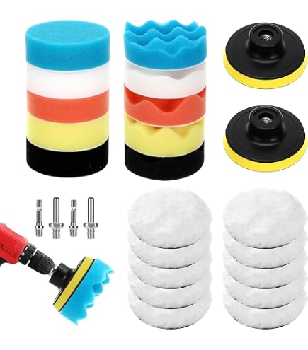 Kit De Polissage 193 Pièces Pour Perceuse - Disques Abrasifs 50 Mm (grains 60 à 10000) Pour Phares, Jantes, Peinture
