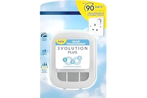 AMK® Ambi Pur 3Volution Plug In Air Freshener Diffuser Device Only Timer Settings Adjustable Intensity White UK Electric Plug
