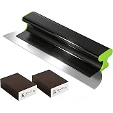 Wall Smoothing Spatula 40 cm &ndash; Professional Plasterboard Trowel with Flexible Stainless Steel Blade and Aluminium Body, Putty
