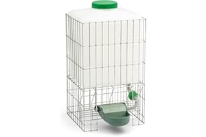 Agrarzone Abreuvoir automatique pour poules avec réservoir de 20 l - Idéal pour les écuries sans conduite d'eau - Alimentation automatique en eau douce - Distributeur d'eau pour poules