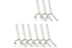 TheBigFish - 9X Metall Anti Tangle gebogen - 12cm