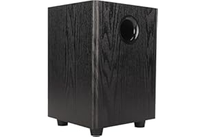 Yunir Haut-Parleur de Basse, Caisson de Basses Passif 6,5 Pouces 150 W, Haut-Parleur Haute Puissance avec Base de Machine de 40 Mm, pour Home Cinéma, Plug and Play