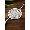 Genesis Arts Islamic Car Hanging Dream Catcher Accessories Best for Your Car Interior Hanging, Gift, (Silver 3 Kul)