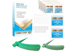 Lamkrtlp Stielwarzen Entfernen Schnell Kit, Skin Tag Remover Kit 2 in 1 für Micro bis Large (2 mm-8 mm), sicher, Schmerzfrei Stielwarzen Entfernungsgerät Sicher für die meisten Körperteile