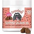 Bugalugs Scottish Salmon Oil Chews For Dogs, Dog Supplement Supports Skin And Coat, Dog Itchy Skin & A Moulting, Omega 3 Fish Oil (120 Chews, Salmon)