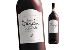 Manahia - LOTE DE 4 Etiquetas de vino anuncio embarazo | Nuestra familia está creciendo, bebé en camino | Bebé llega, Anunciar nacimiento, Etiqueta vino, Anuncio sorpresa