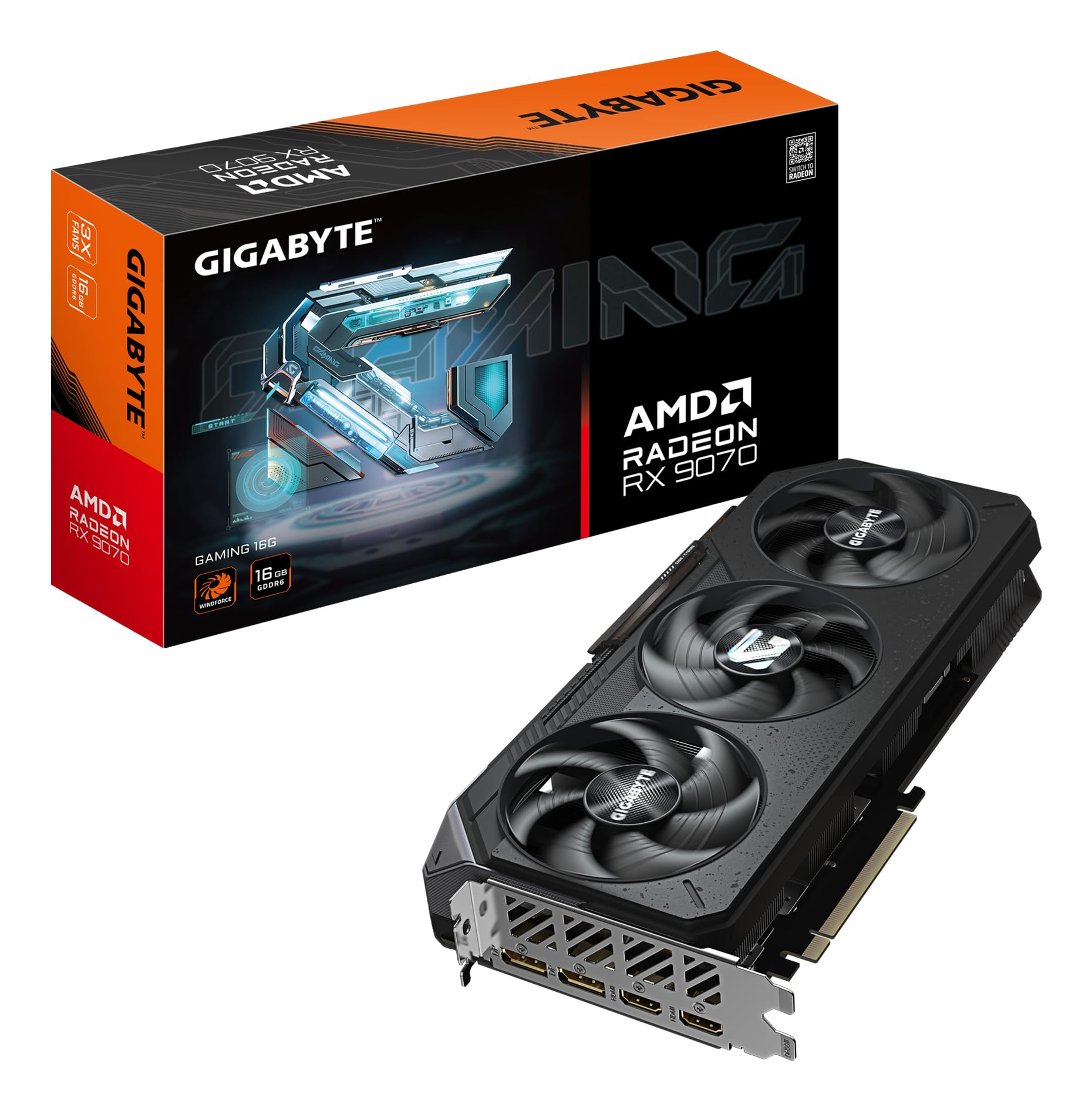 Gigabyte Radeon RX 9070 Gaming 16GB Grafikkarte
