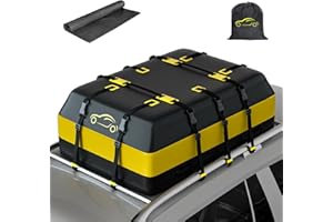 NABIYE Borsa Da Tetto Per Auto Impermeabile, Box Tetto Auto Con Tappetino Antiscivolo, Box Da Tetto Auto Adatta a Tutti i Veicoli Con portapacchi (20 Piedi Cubi)