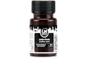LM-Kreativ Lederfarbe 50ml - Braun - Hochwertige Farbe für Lederpflege und Leder Reparatur – Ideal für Sneaker, Schuhe und Taschen - Geeignet für Glattleder, Kunstleder und Lederoberflächen