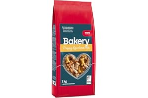 MERA Bakery Puppy Huesos Mix (1 kg), golosinas para Perros para Entrenamiento o como Aperitivo, golosinas para Perros con Ingredientes Naturales, Galletas para Perros horneadas Suavemente