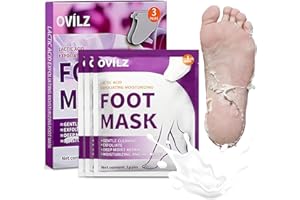 BODIIWULIU 3 Pares Mascarilla Hidratante Para Pies, Calcetines Exfoliantes Para Pies, Hidratación Profunda, Mascarilla Pie Secos y Agrietados, Mujeres y Hombres Quitar Piel Muerta y Callos
