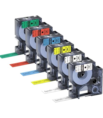 Nastro 6/9/12mm Per Nastro DYMO D1 45013 40913 43613 45010 45016 45017 45018 45019 Nastro Per Etichette Per Stampante DYMO LabelManager 160 280 - Foto 10
