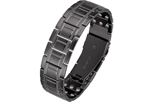 ‎JERACOL Jeracol Lymphdrainage Reines Magnetarmband Herren, Reduziert Schmerzen und Arthritis Titanstahl Magnet Armband Heilung Herren,verstellbares Armband und Schmuck-Geschenkbox Magnetarmband Energetix