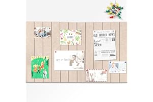 FAELNK Tablón de Corcho Pared Autoadhesivo 60 x 40 cm Pizarra de Anuncios con 25 Chinchetas Fieltro para Colgar Fotos Notas de Oficina Decoración del Hogar