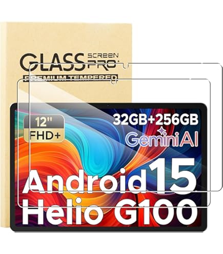 2 Films En Verre Trempé 9H Pour Teclast T60 Pro 12 Pouces - Protection Haute Définition Anti-rayures Et Anti-traces - Installation Facile Sans Bulles