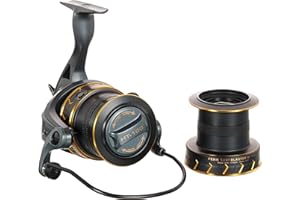 PENN Surfblaster III Longcast Fishing Reel, Spinning Reels for Sea Fishing, long Distance Spool Surf Casting Reel for Saltwater Beach and Rock Fishing, Black, Gold, 7000 and 8000 size available