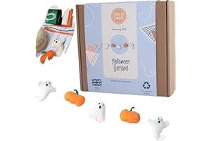 Crafty You Crafty Me - Halloween Felt Garland Sewing Kit, Ideal Spooky Craft Activity Gift, Craft Kit for Adults, Made in UK