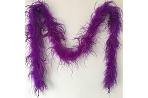 Sowder 72inch Length 1ply Ostrich Feather Boa for Wedding/party Decoration, Feather Scraf