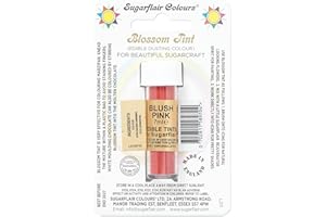 SUGARFLAIR COLOURS Sugarflair Blush Pink Blossom Tint Food Colouring and Dusting Powder, Matt Finish, Brush On or Mix with Rejuvenator Spirit to Create a One of A Kind Cake - 7ml
