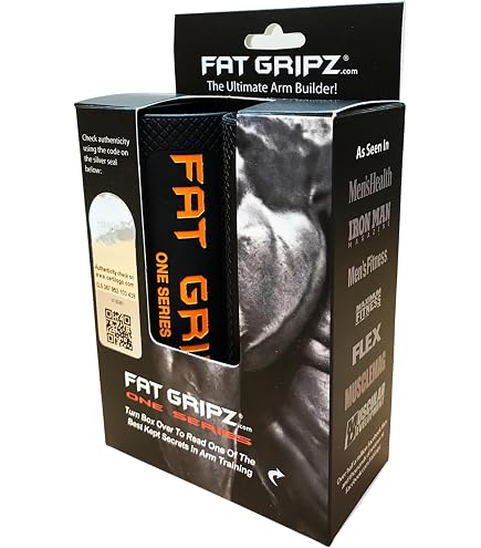 Fat Gripz 2.25" Thick Bar Attachments - Build Arm Size & Grip Strength For Weight Training