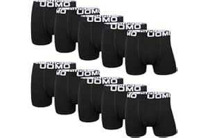 L&K Bokserki męskie w stylu retro, 10 sztuk, bawełna, czarne, wielokolorowe majtki 1116