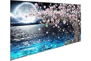 ODIWEN Pittura diamante 5d fai da te, Punto Croce Pittura Diamante Kit, Pittura Diamante Kit Strass, Diamond Painting Kit Completo, Pittura Diamante Pieno, Kit per Diamond Painting 5D (40x70 cm)