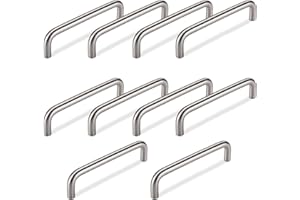 ‎SOTECH 10 x SO-TECH® Bügelgriffe BG03e ECHT EDELSTAHL massiv Ø 10 mm/BA 128 mm/Möbelgriffe Schrankgriffe