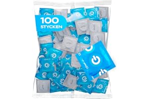ON) Condoms Clinic - Non Lubricant, 52mm Width, 100 Pieces Pack, Premium Condoms Dry, Thin 0.07mm Wall Strength