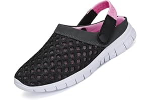 SAGUARO Sommer Clogs Herren Gartenschuhe Damen Hausschuhe Leicht Pantolette rutschfest Badelatschen Sandalen Gr.36-48