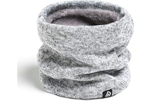 TRABIG Scaldacollo uomo in pile invernale, scalda collo lavoro a maglia Termica, sciarpa uomo donna invernale Loop Sciarpa per sci Moto Ciclismo Scaldacollo Pile Unisex