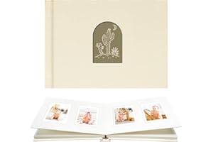 Vienrose 52 Pockets Mini Photo Album Instax with Writing Space, Arch Front Window, 2 x 3 Inch Photo Fujifilm Mini 12 11 99 40 Film, for Polaroid Snap/PIC-300/SocialMatic Instant & Zip Printers Beige