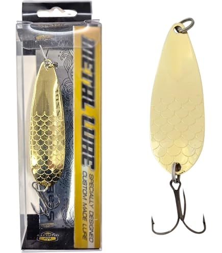 Cucchiaio Da Pesca Asimmetrico 15,7g / 6 Cm - Esca Metallica Per Luccio, Persico E Coregone - Set Con Triplo Gancio