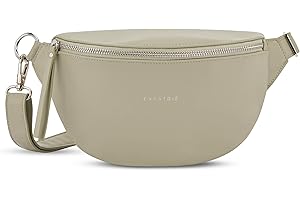 Expatrié Riñonera Mujer Verde - Alice Small - Bolso Canguro de Cuero Vegano para Festivales, Viajes y Todos los Días - Bolsa de Cintura Elegante - Repelente al Agua